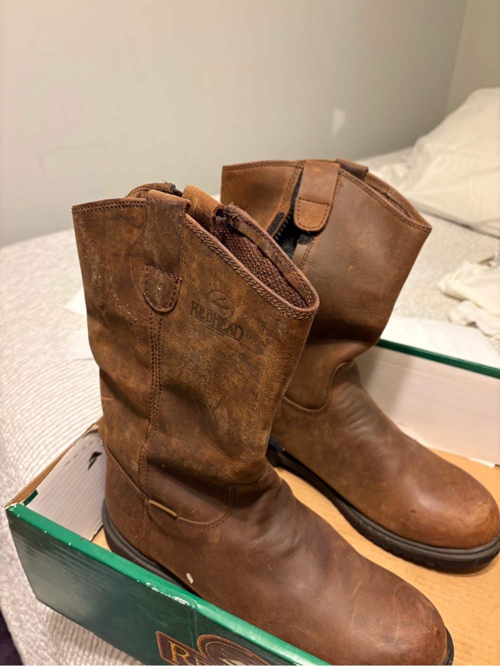 RedHead Brown Leather Work Boots